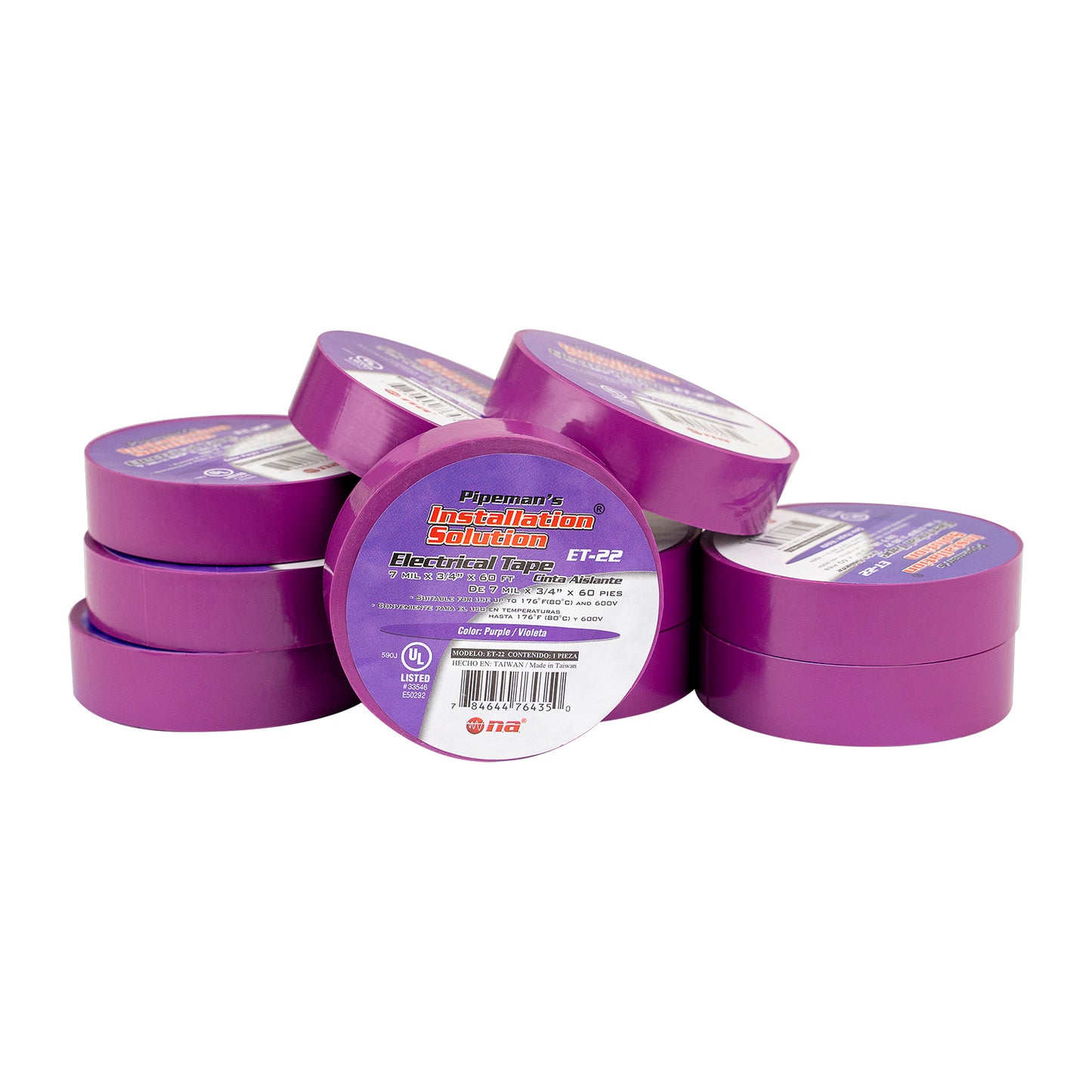 7 Mil Vinyl Electrical Tape (ET Series), 10pcs