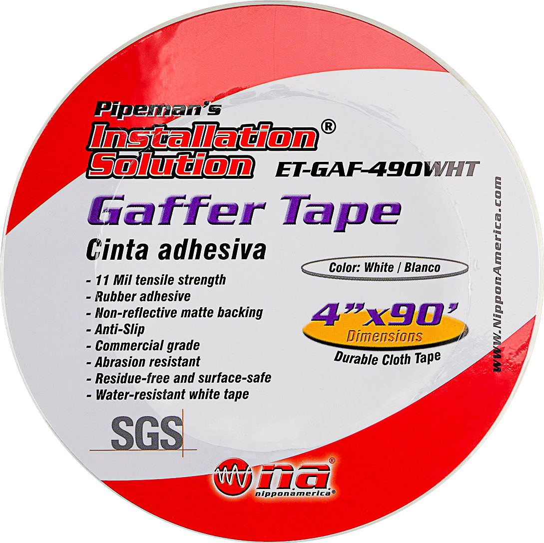 4" White Gaffer Tape (ET-GAF-490WHT)