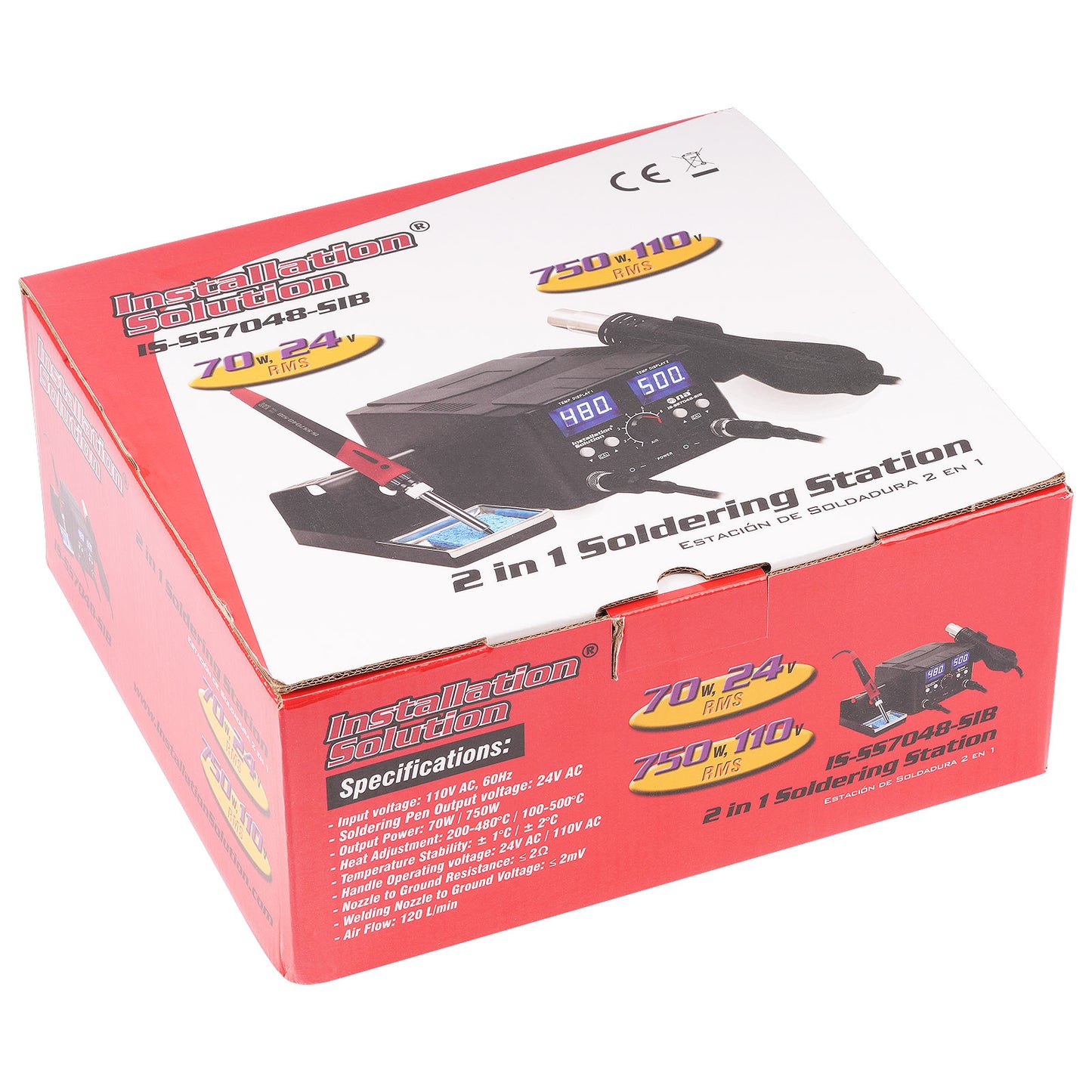 2-In-1 Soldering Station (IS-SS7048-SIB)