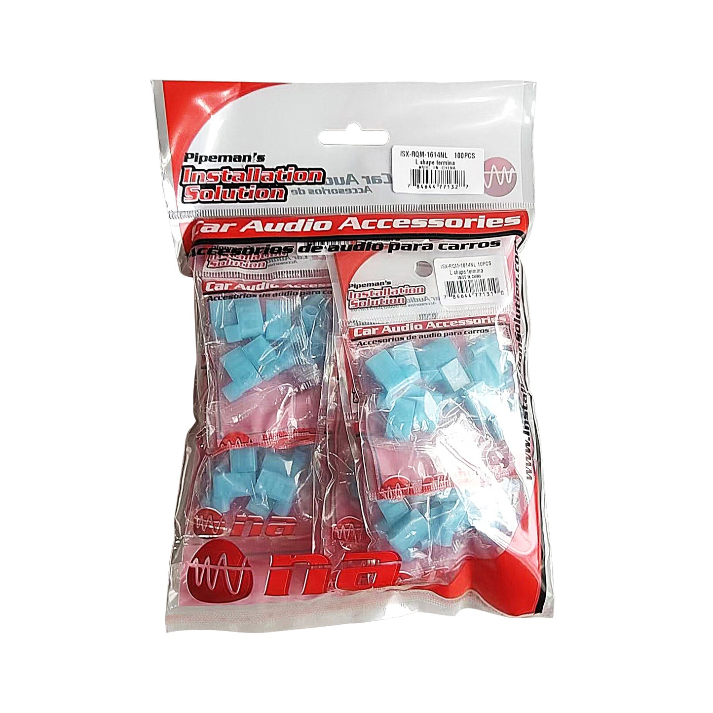 Nylon Flag Shape Female Insulated 16-14AWG Blue Connector (ISX-RQM-1614NL)