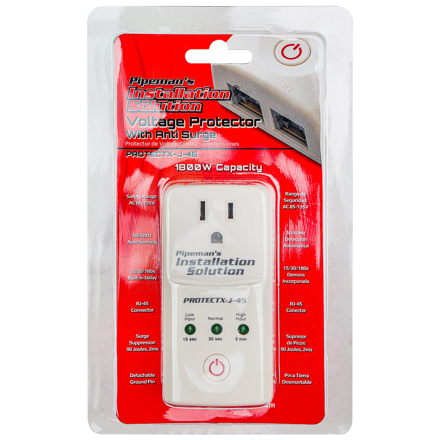 Voltage Protector with Anti Surge (PROTECTX-J-45)