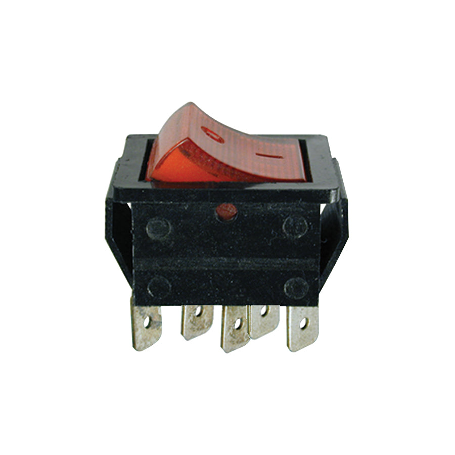 DPDT LED Illuminated On/Off Mini Rocker Switch (EC-2606)