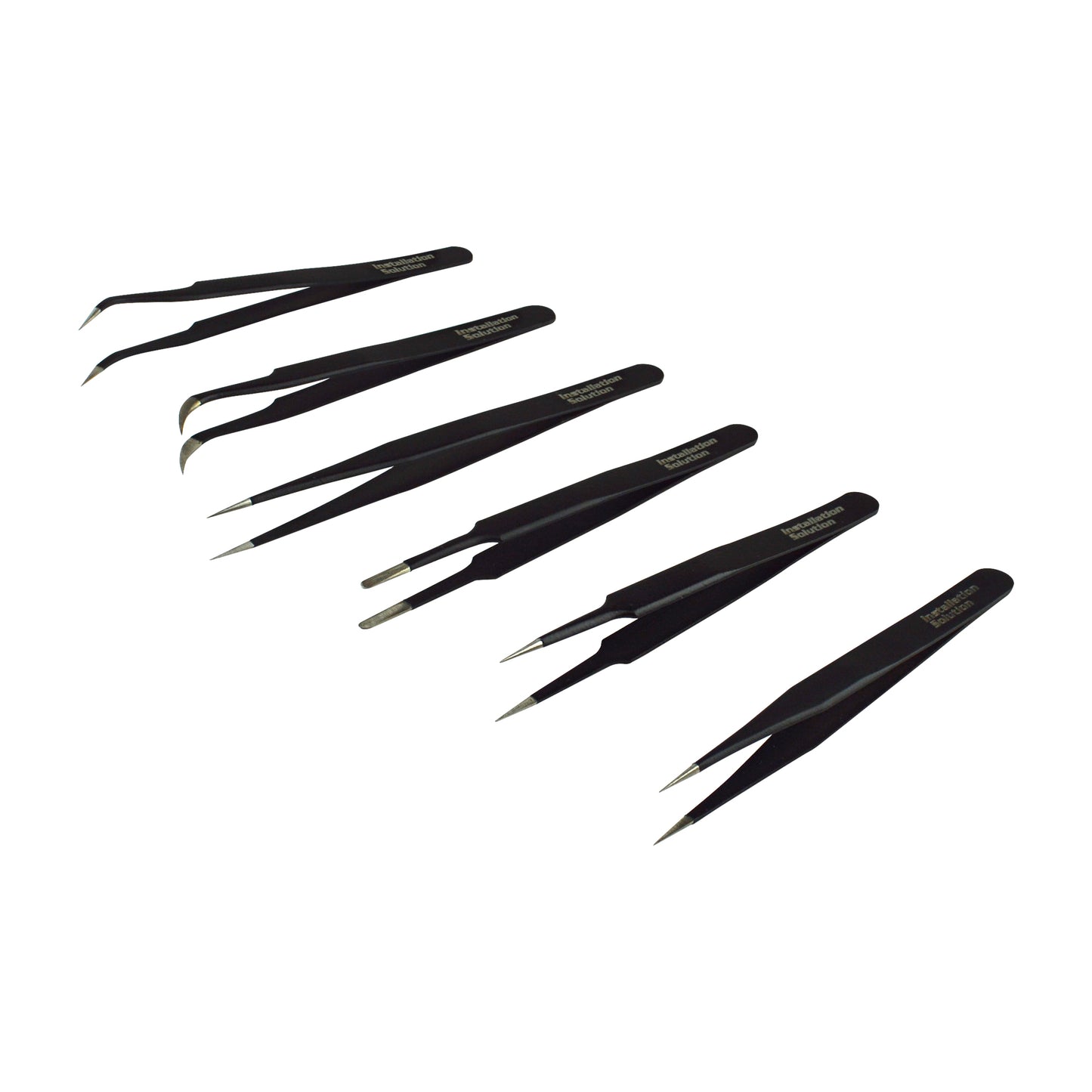 6 Piece Anti-Static ESD Tweezers Set Kit (HH-TWEZ-6)