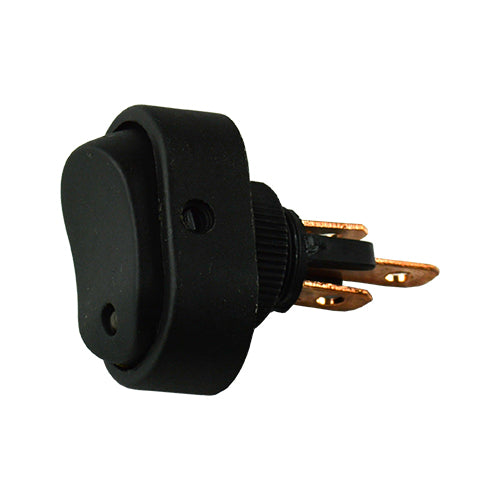LED Illuminated On/Off Oval SPST Rocker Switch (IS-EC-OVL12 Series)