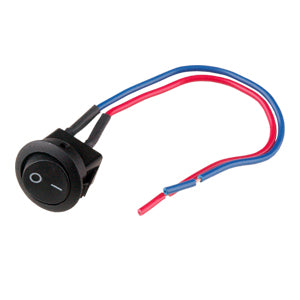 SPST LED Illuminated On/Off Rocker Switch with 6" Lead Wire (IS-EC-RS12513)