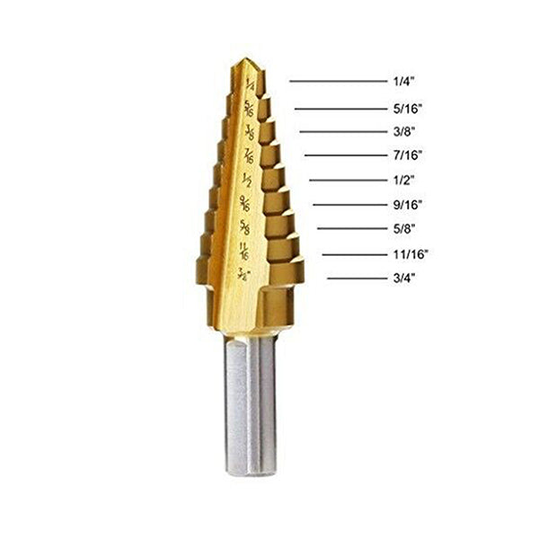 IS-IUB - HSS Tin Step Drill Bit