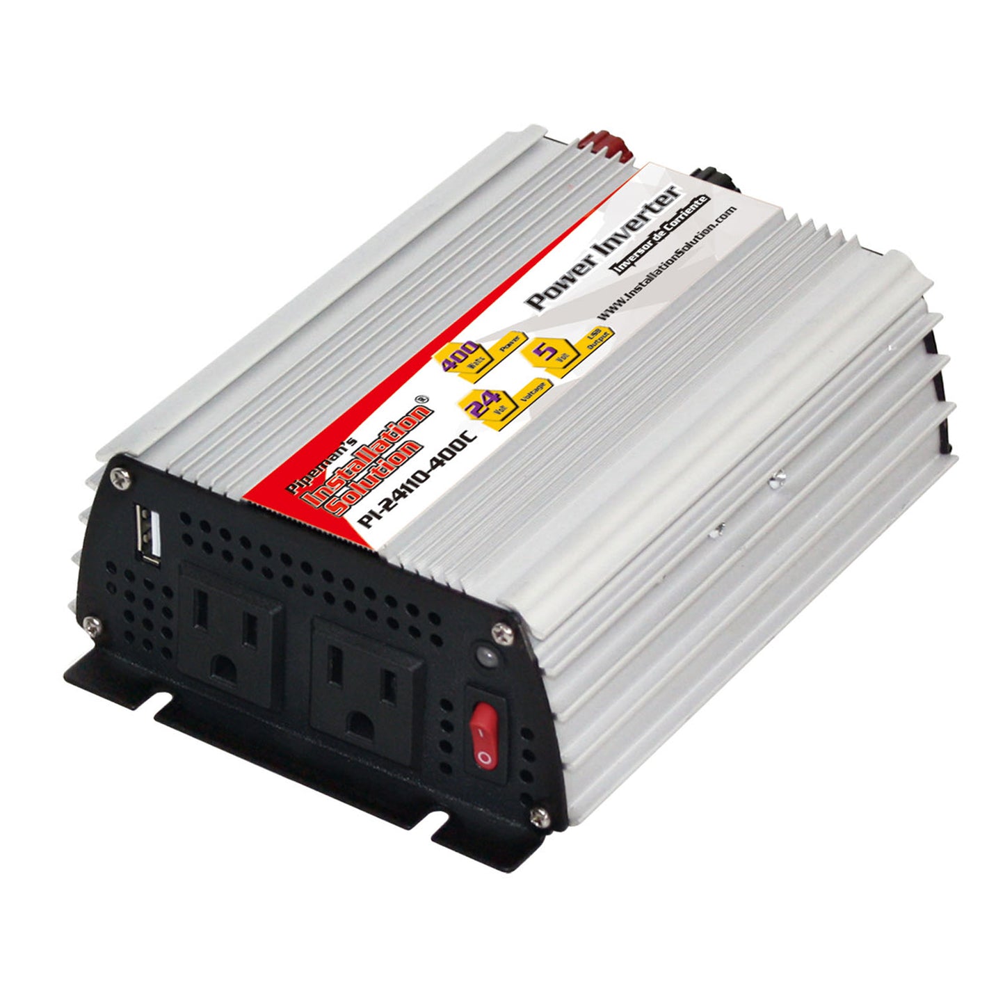 PI-24110-400C - 400 Watts - 24V DC to 110V AC Power Inverter