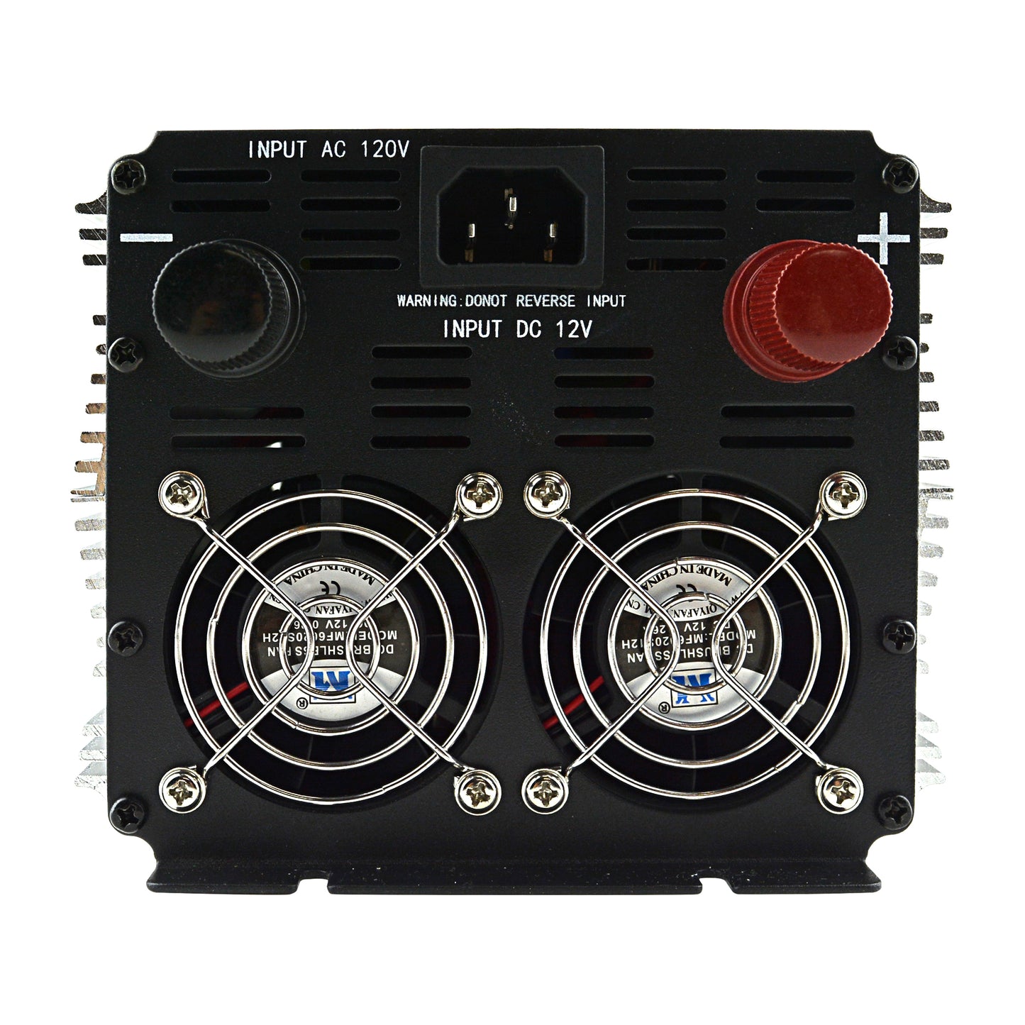 PIUB-2000-12X - 12V DC to 110V AC Pure Sine Wave Power Inverter With Battery Charger