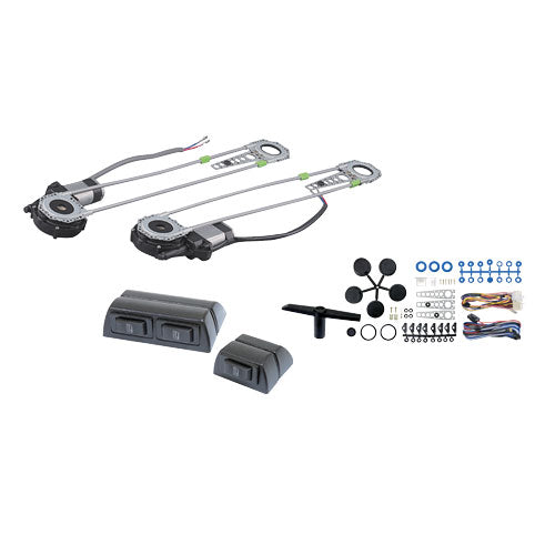 2 Door Universal Power Window Kit with Three Switches (PROW-2002)
