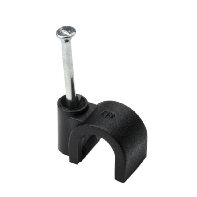 RG-6 Cable Nail-In Clip (CC-6 BLK)