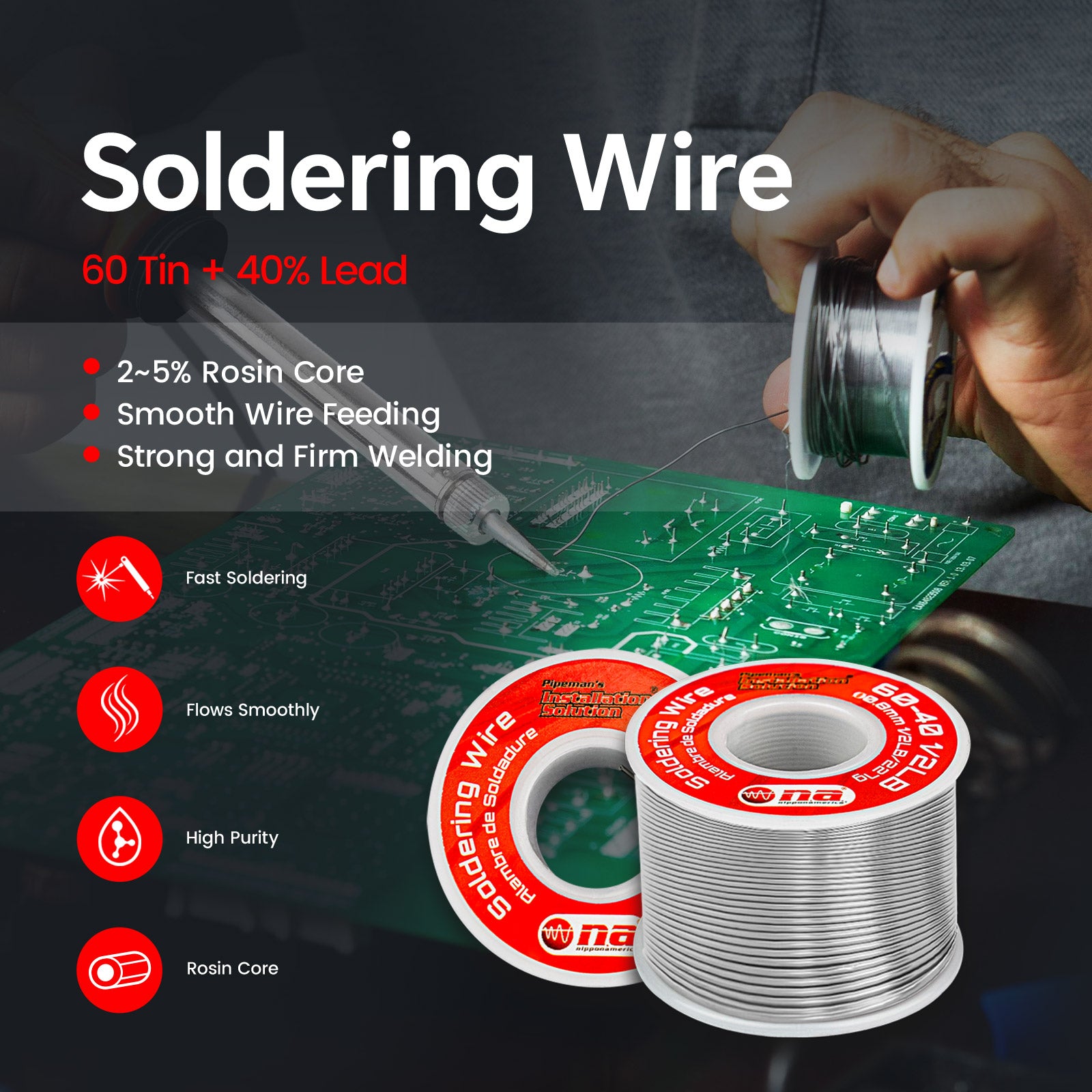 Soldering Wire (60-40 1-2LB) – Installation Solution