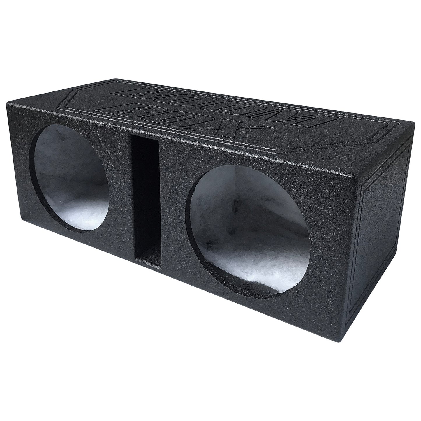 Dual 12” Heavy Duty Vented Enclosure with 1” Face (BVHD-212BKPU)