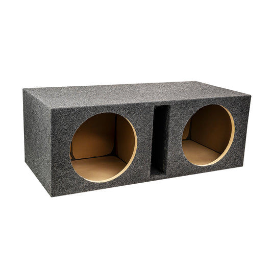 Dual 12” Heavy Duty Vented Enclosure with 1” Face (BVHD-212C)