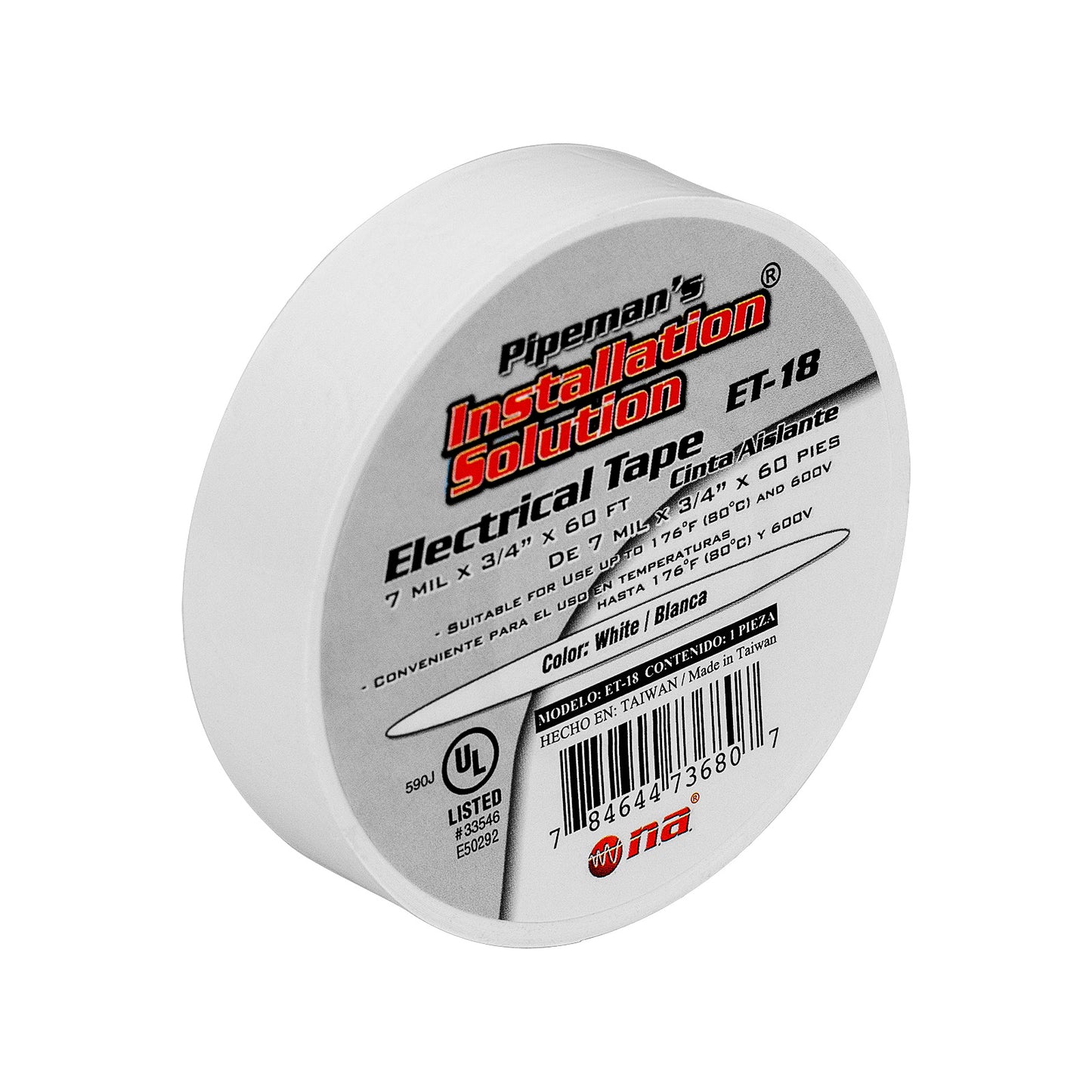 7 Mil Vinyl Electrical Tape (ET Series), 10pcs
