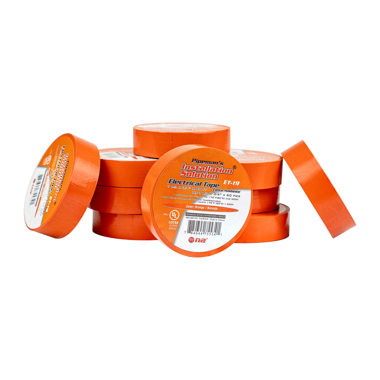 7 Mil Vinyl Electrical Tape (ET Series), 10pcs