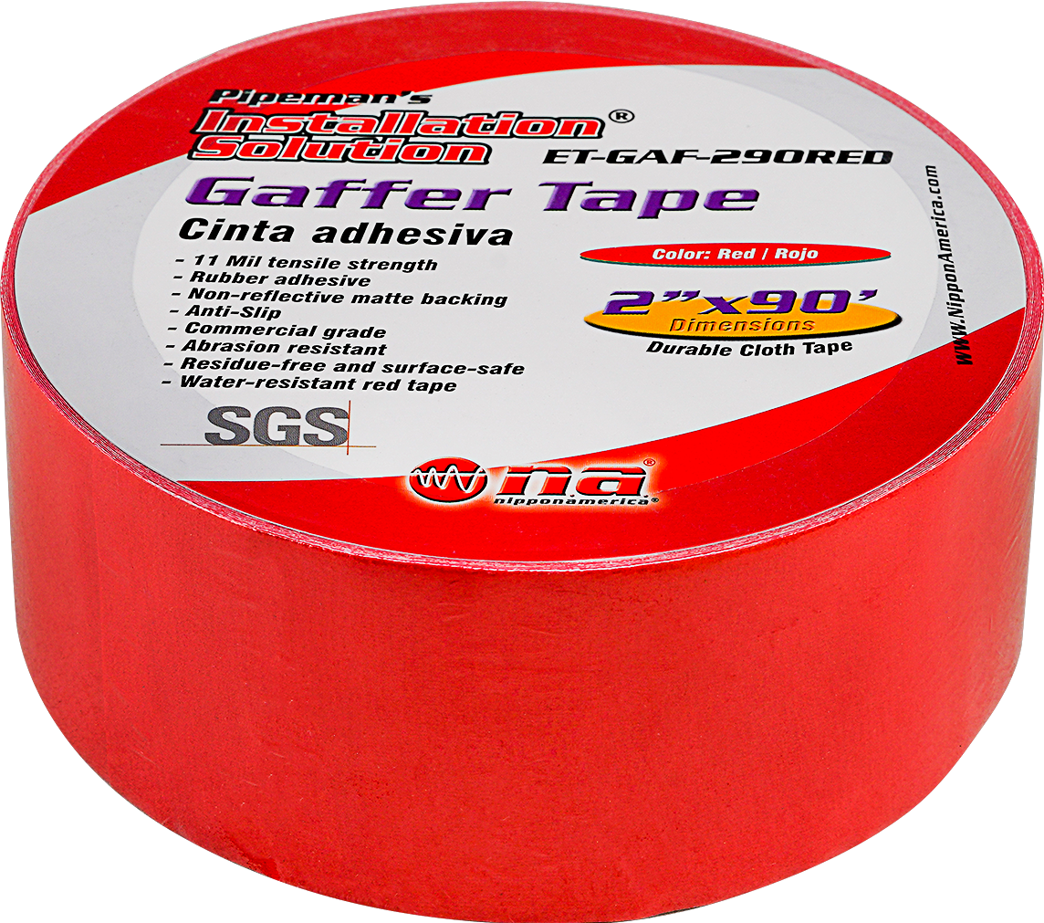 ET-GAF-290RED - 2" Red Gaffer Tape