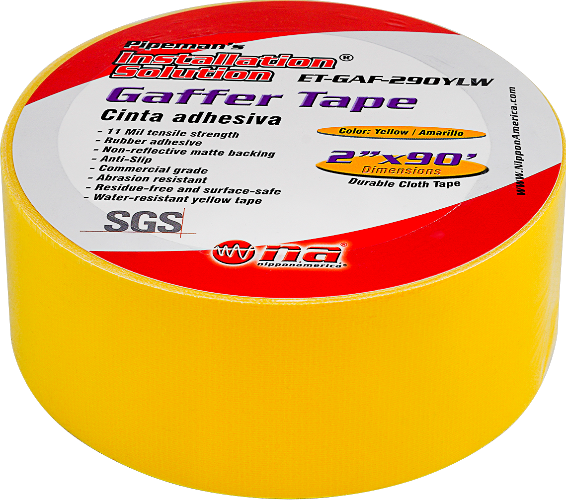 ET-GAF-290YLW - 2" Yellow Gaffer Tape