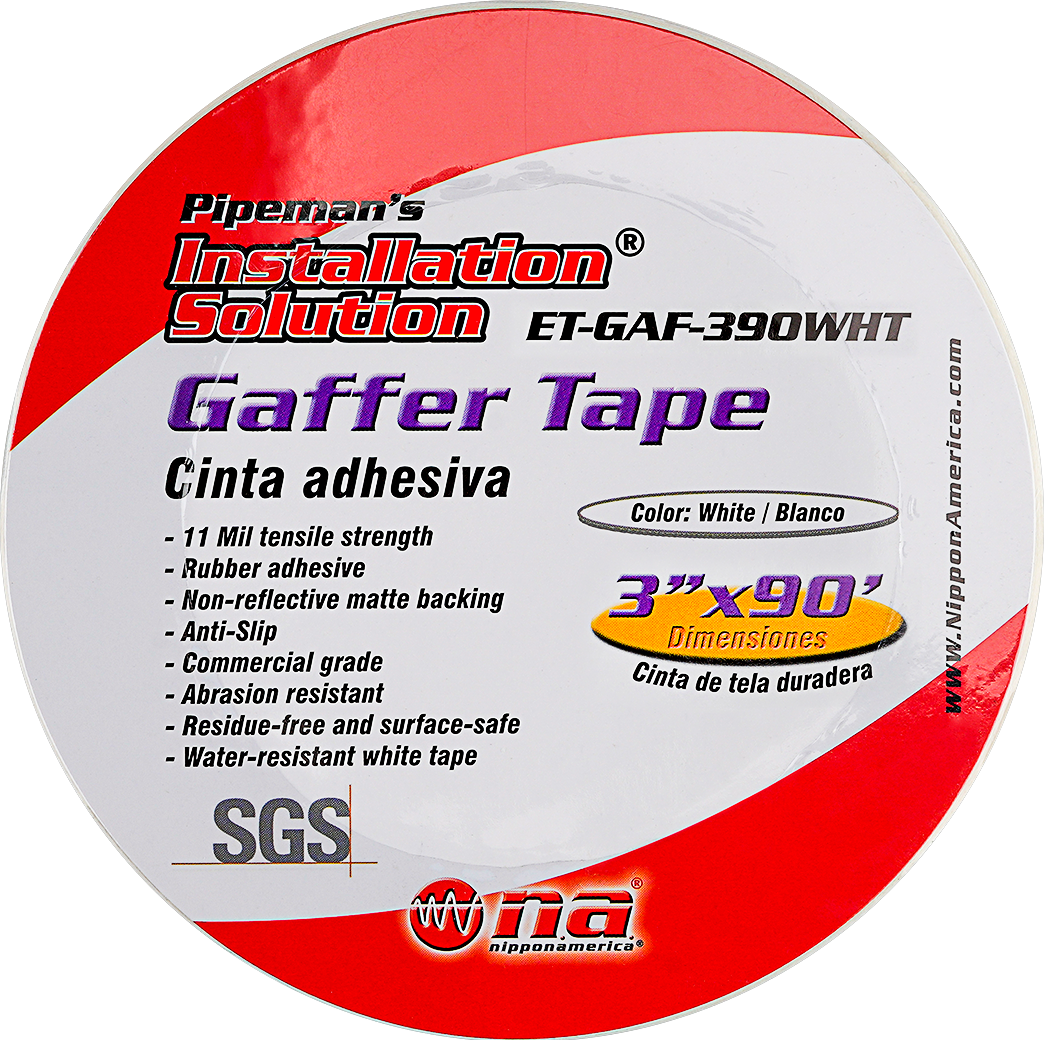ET-GAF-390WHT - 3" White Gaffer Tape