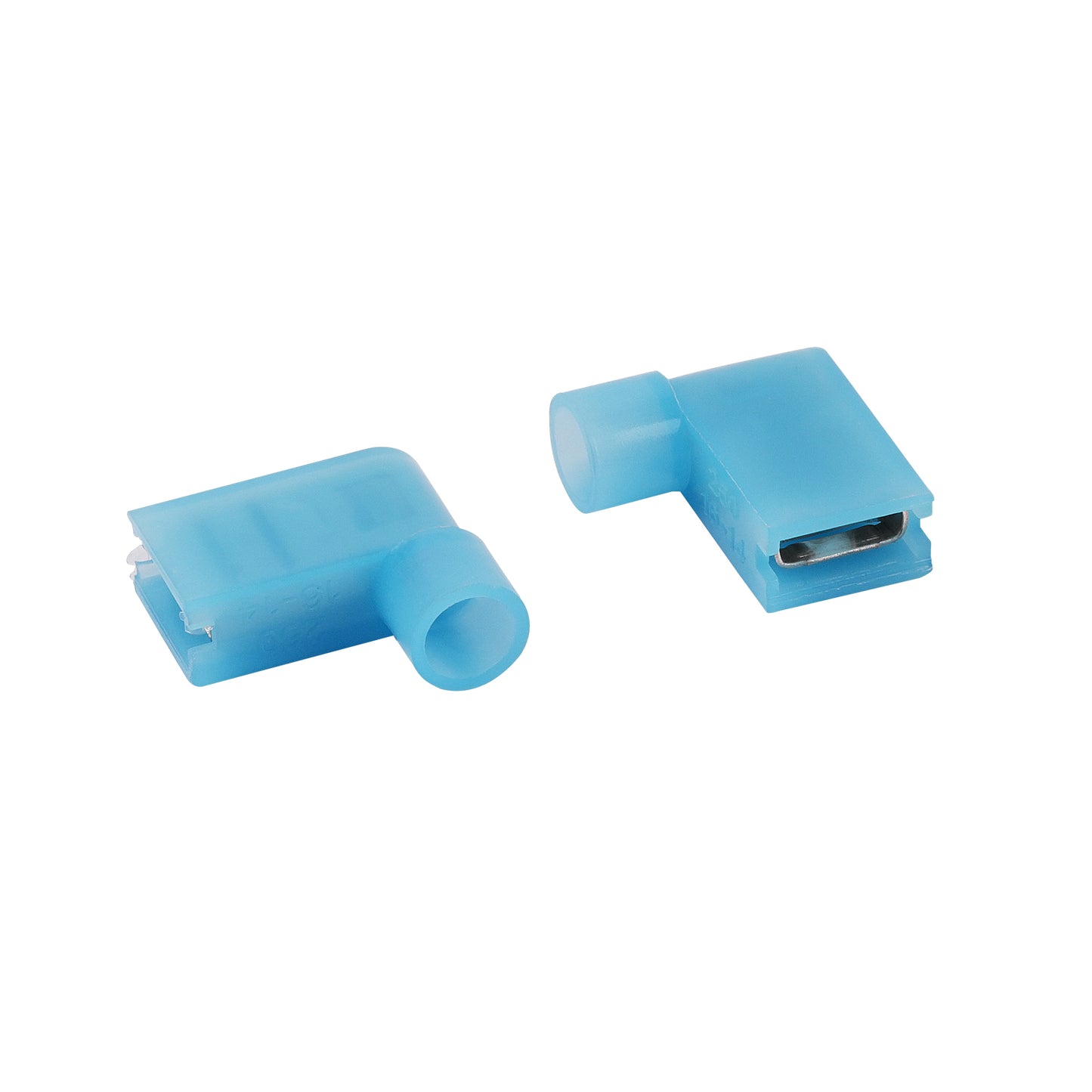 Nylon Flag Shape Female Insulated 16-14AWG Blue Connector (ISX-RQM-1614NL)