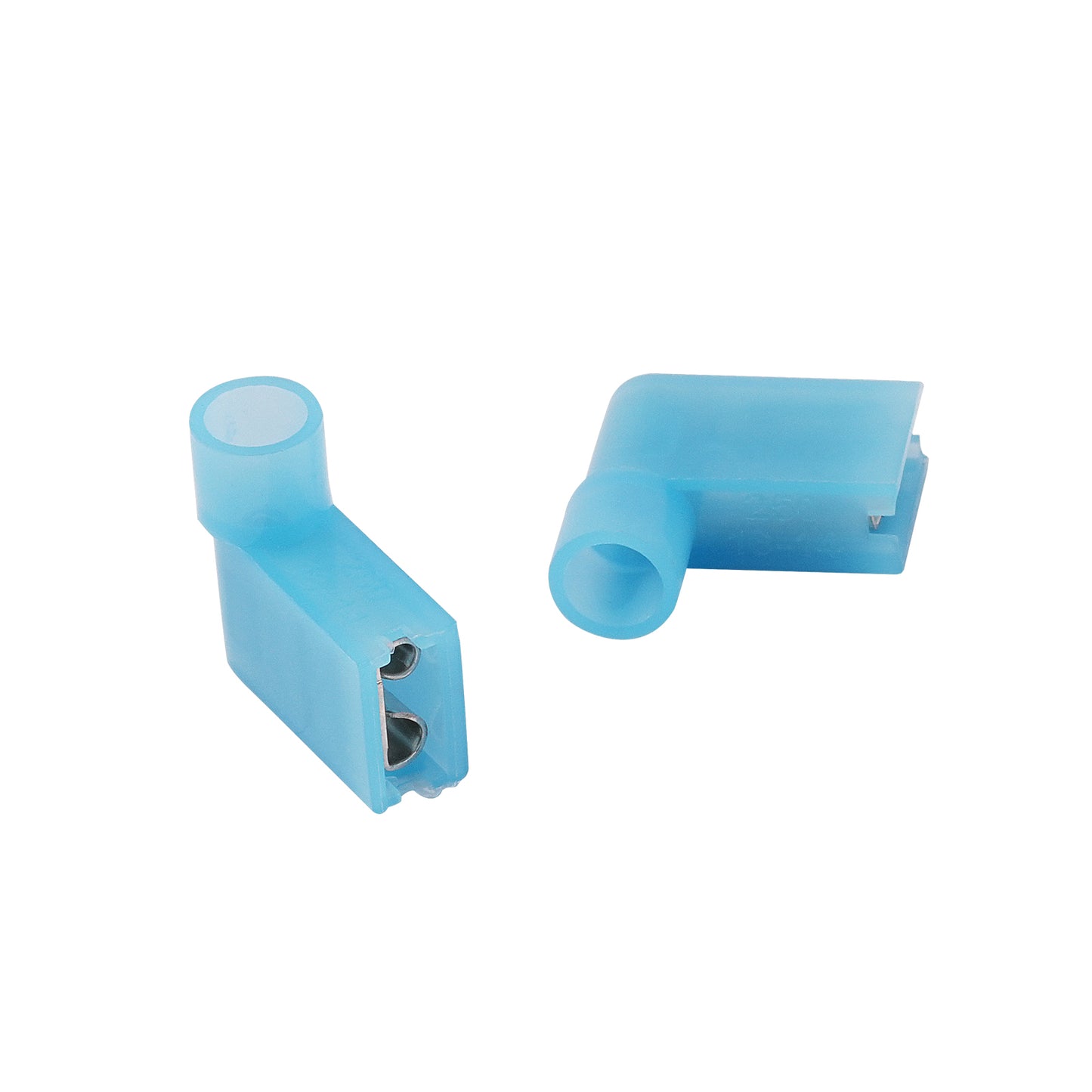 Nylon Flag Shape Female Insulated 16-14AWG Blue Connector (ISX-RQM-1614NL)