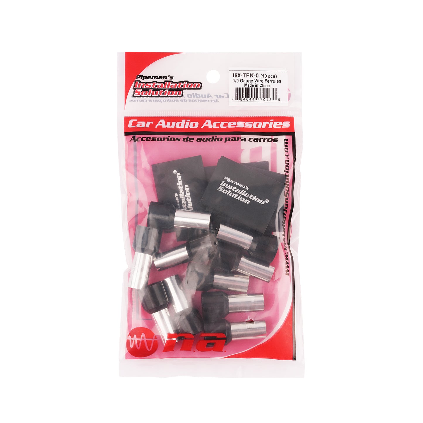 PVC Fully Insulated 0AWG Wire Ferrule Connector + Shrink Tube (ISX-TFK-0)