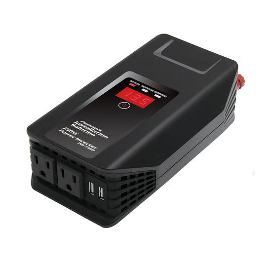 PIB-750D - 750 Watts 12V DC to 115V AC Power Inverter with Dual USB Output